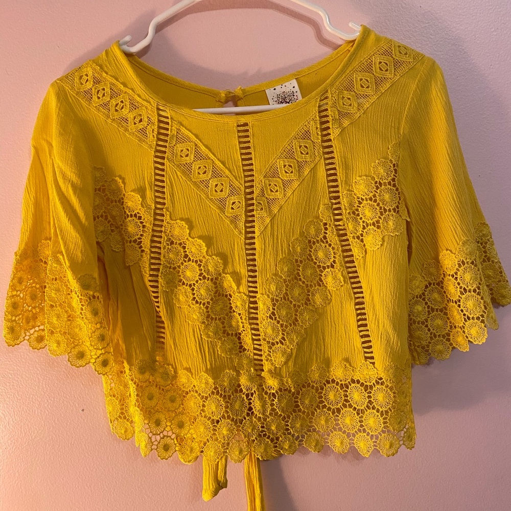 Yellow blouse